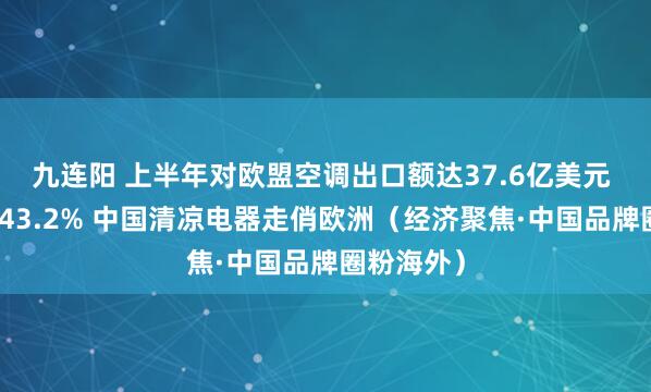 九连阳 上半年对欧盟空调出口额达37.6亿美元 同比增长43.2% 中国清凉电器走俏欧洲（经济聚焦·中国品牌圈粉海外）